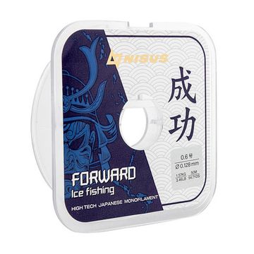Леска FORWARD ICE FISHING 0,128mm/50m Nylon Transparent (N-FIF-0.128-50) Nisus