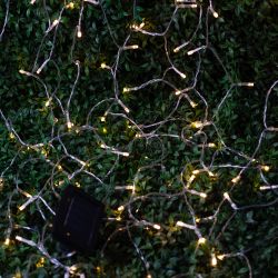Садовая гирлянда ЭРА ERASF22-41 на солнечной батарее занавес 1,5Х1,5 метра 192 LED | Садовые декоративные светильники