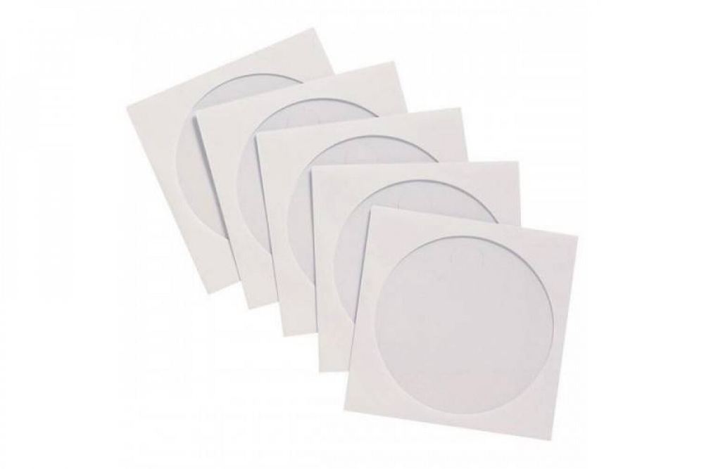 Конверт бумажный с окном упак 50шт