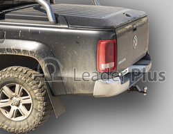 Фаркоп Лидер-плюс для Volkswagen Amarok 2010-2022 без снятия и выреза бампера. Тип шара: E. Нагрузки: 1500/100 кг, (без электрики в комплекте) - V120-E