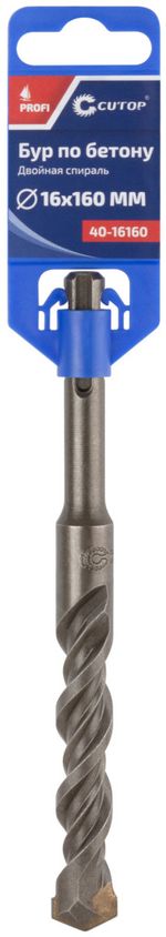 40-16160 Бур по бетону, CUTOP Profi, SDS-Plus, 16х160мм