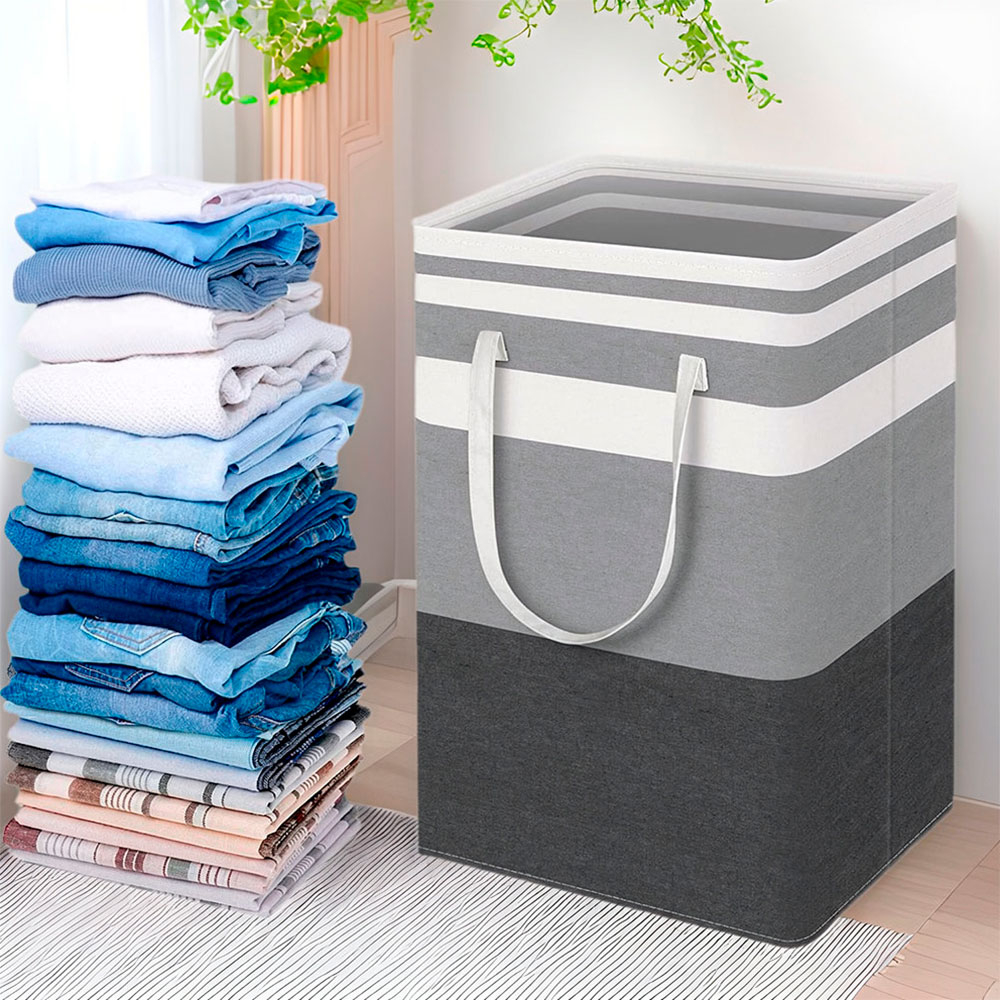 Корзина тканевая для белья и хранения с ручками, NNOSVV06