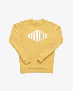 Толстовка White Logo Garment Dye Жёлтый