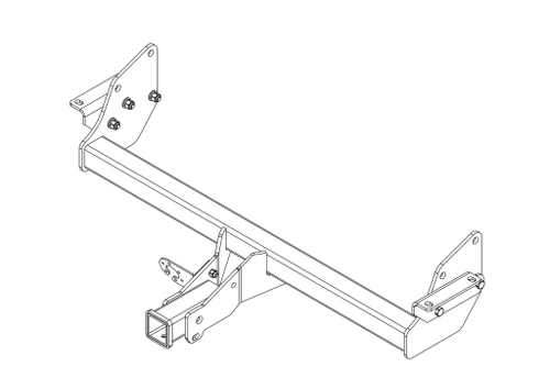 Фаркоп на MITSUBISHI PAJERO III, IV съемный квадрат (2002-2007) (без электрики, паспорт/сертификат в комплекте) Автос.MI 30