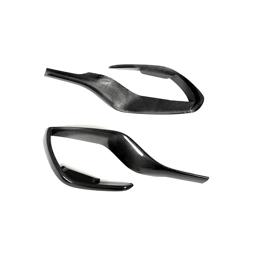 Карбоновые накладки на воздуховоды переднего бампера для MERCEDES BENZ AMG GT50 GT53 2019+ АМГ Мерседес Бенц