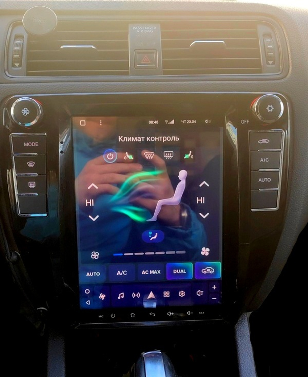 Магнитола для Volkswagen Jetta 6 2011-2018 ( тип А - кондиционер) - Teyes TPRO 2 монитор 9.7" в стиле "Тесла" на Android 10, ТОП процессор, 4G SIM-слот