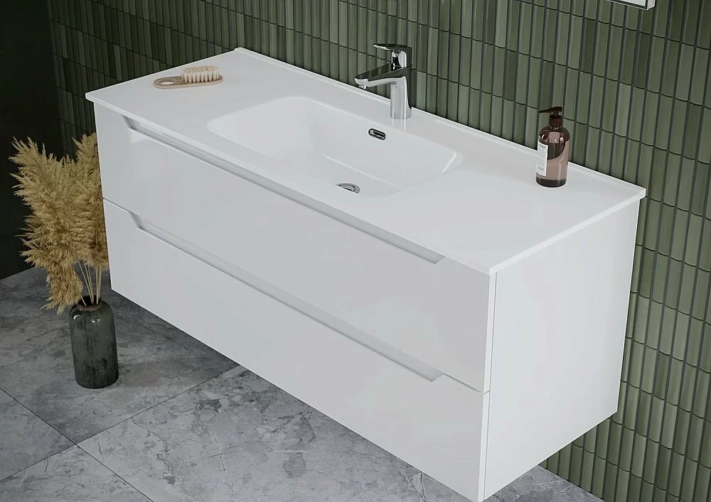 Тумба с раковиной Sancos Norma 2.0 NR2.080W белый глянец