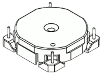 Основание 4 выв. гор. R25 OR25X4-15-BASE-A2-12