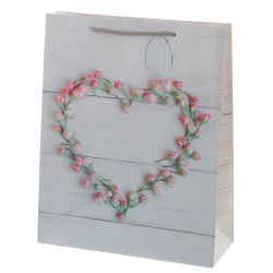 GAEM Пакет подарочный (бумага 210г/м2, блок микс 12шт), L26 W10 H32 см, 4в.