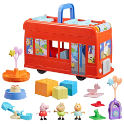 Hasbro Świnka Peppa - Большой красный вечеринка автобус 2в1 + 3 фигурки F8881