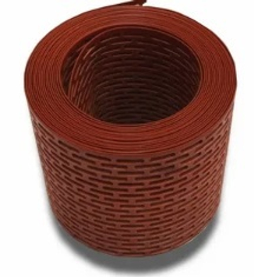 Вентиляционная лента ПВХ пласт терракот  0,1*5м