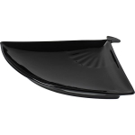 Блюдо «Кунстверк» веер;фарфор;,H=2,L=27,B=20см;черный (Цвет: черный)