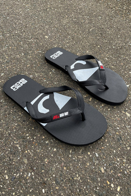 Шлепанцы, сланцы,  Вьетнамки Bad Boy черный/белый