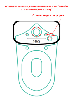 Бачок унитаза Gesso W101 Восход Home De Luxe (160 мм)