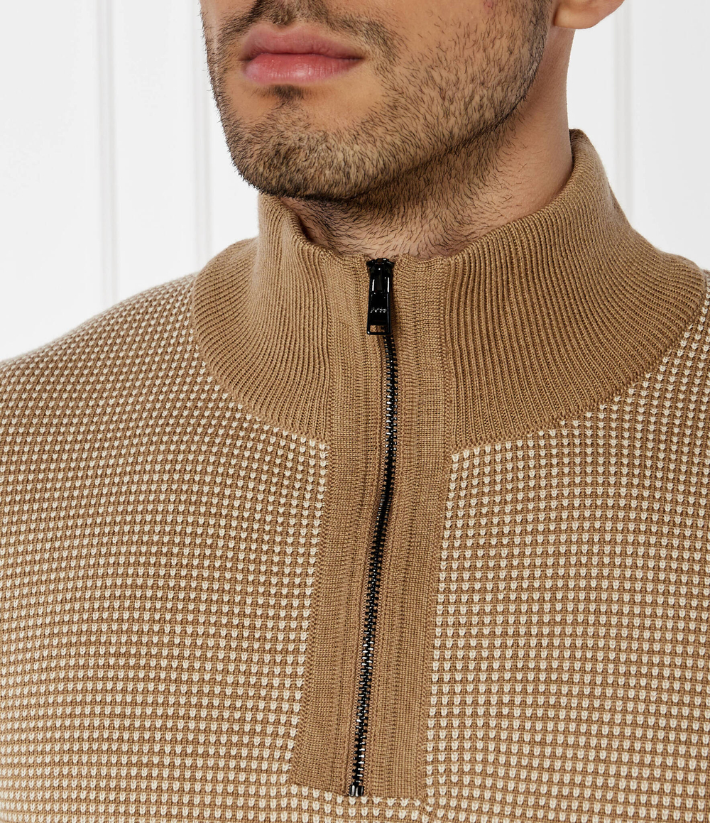 Хлопковый свитер dambino BOSS BLACK - коричневый(50519590)