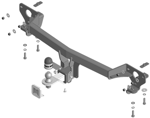 Фаркоп Motodor под квадрат, на GAC GS8 2023- (без электрики) арт.97804-E