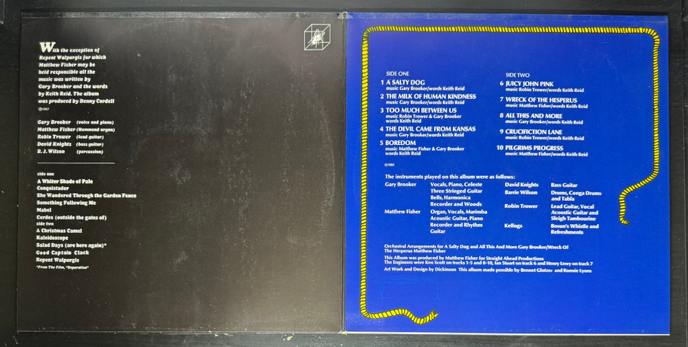 Procol Harum - A Whiter Shade Of Pale / A Salty Dog 2LP (Германия 1972г.)