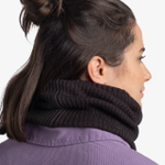 Вязаный шарф-труба с флисом Buff Neckwarmer Knitted Polar Rutger Graphite