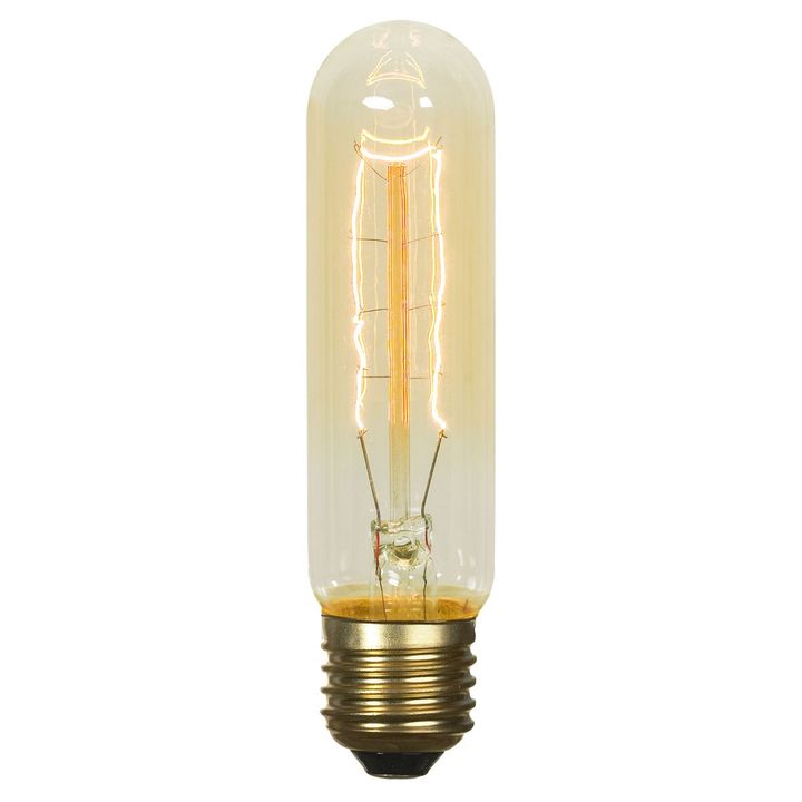 Лампа накаливания Е27 40W 3000K янтарная GF-E-76