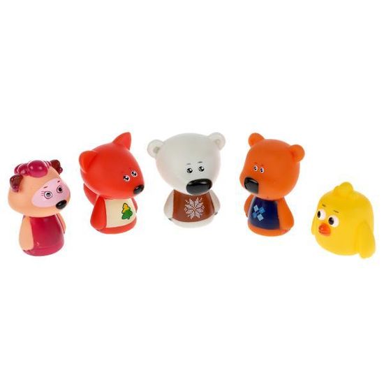 ИГРУШКА ПЛАСТИЗОЛЬ "КАПИТОШКА" Пальчиковый театр Мимимишки 5шт, 5см