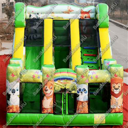 Коммерческий надувной батут "Сафари" 6*5*5 м