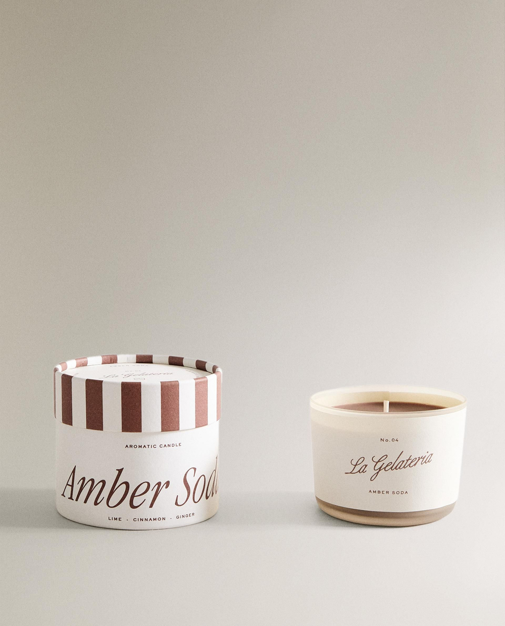 Zara Home - Ароматическая свеча янтарная сода, 150 г