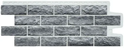Панель фасадная GRAND LINE Колотый камень Design Plus цвет Гранит 0,992х392 мм, 0,39м2 4 уп - 40 штук