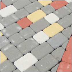 Тротуарная плитка КЛАССИКО гладкий Желтый, комплект из 2 видов плит А.1.КО.4