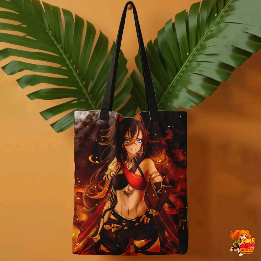 Сумка шоппер с принтом Genshin Impact