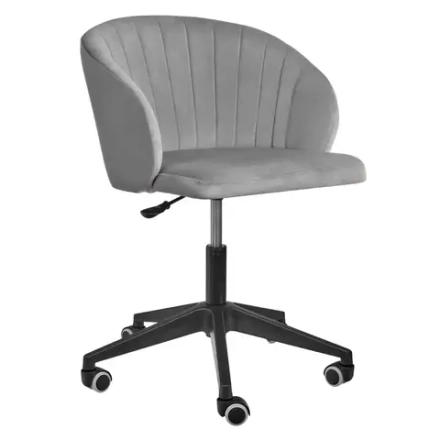 Стул Bradex Home Paola вращающийся на колесиках темно-серый