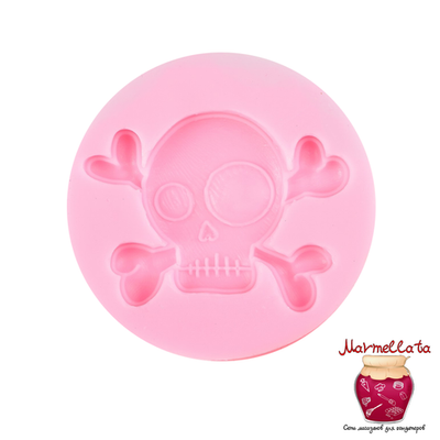 Молд силиконовый "Череп" 6,5*6,5*0,8 см