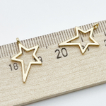 Подвеска Звезда, цвет золото, размер 18*12 мм, цена за 1 шт