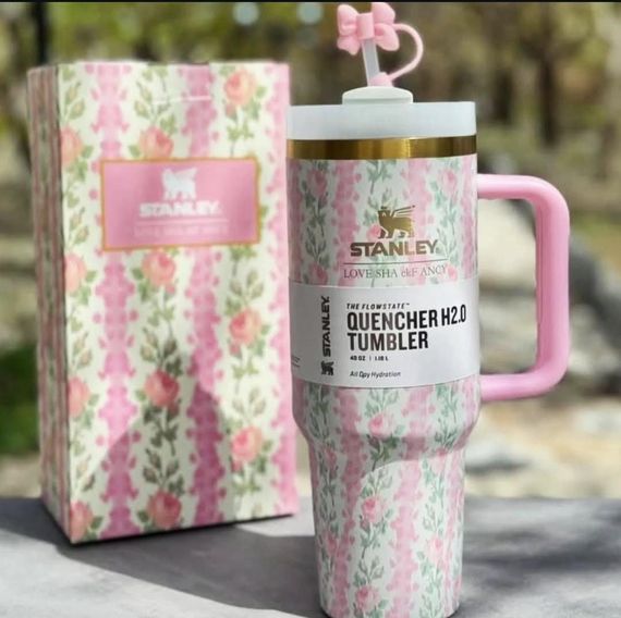 Termos \ Термос Stanley Quencher H2.0 Tumbler Love Shack Fancy 3 1180 ml