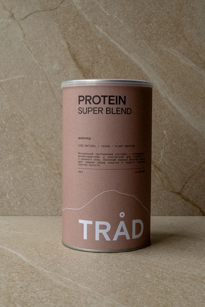 Коктейль белковый PROTEIN SUPER BLEND шоколад,  450 г / TRAD