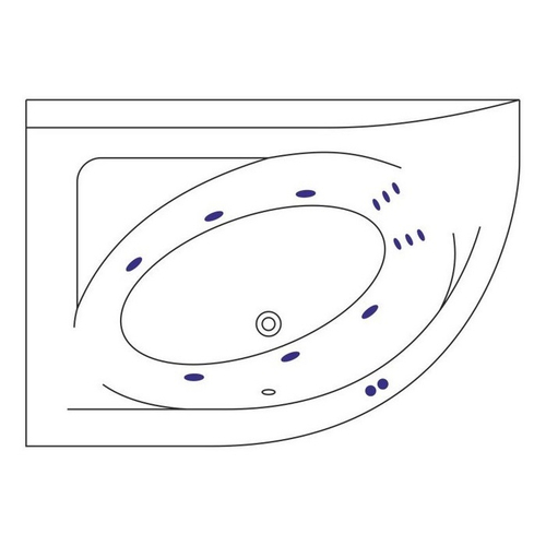 Акриловая ванна Excellent Aquarella L Line 1700x1100 WAEX.ARL17.LINE