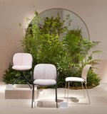 Стул пластиковый на полозьях с подушкой Scab Design Mentha Go Green, тортора