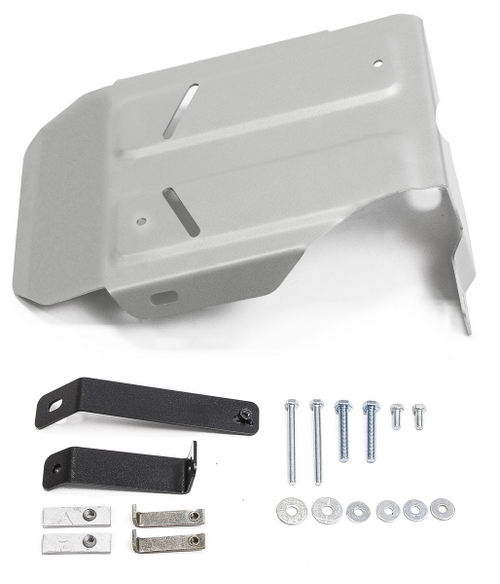 Защита редуктора Rival для Hyundai Creta I, II (V - 1.6; 2.0) 4WD 2016-2021 2021-н.в., штампованная, алюминий 3 мм, с крепежом, 333.2362.1