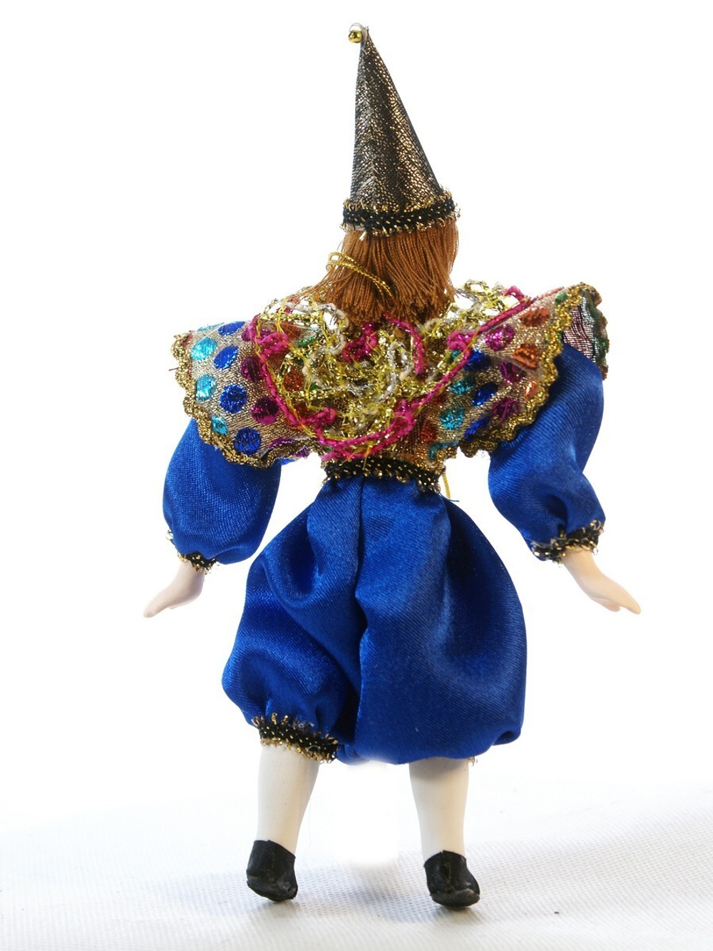 Кукла фарфоровая Клоун на елку