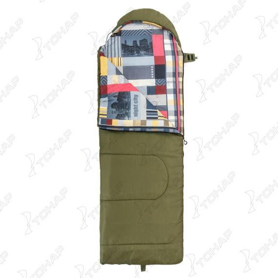Спальный мешок TRAVEL 400 (210*70) Hollowfiber зелёный (N-SB-H400-210x70) NISUS