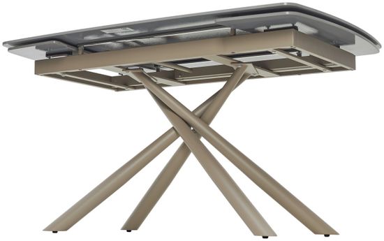 Стол RIVOLI 140 MATT LATTE STONE SOLID CERAMIC / TAUPE