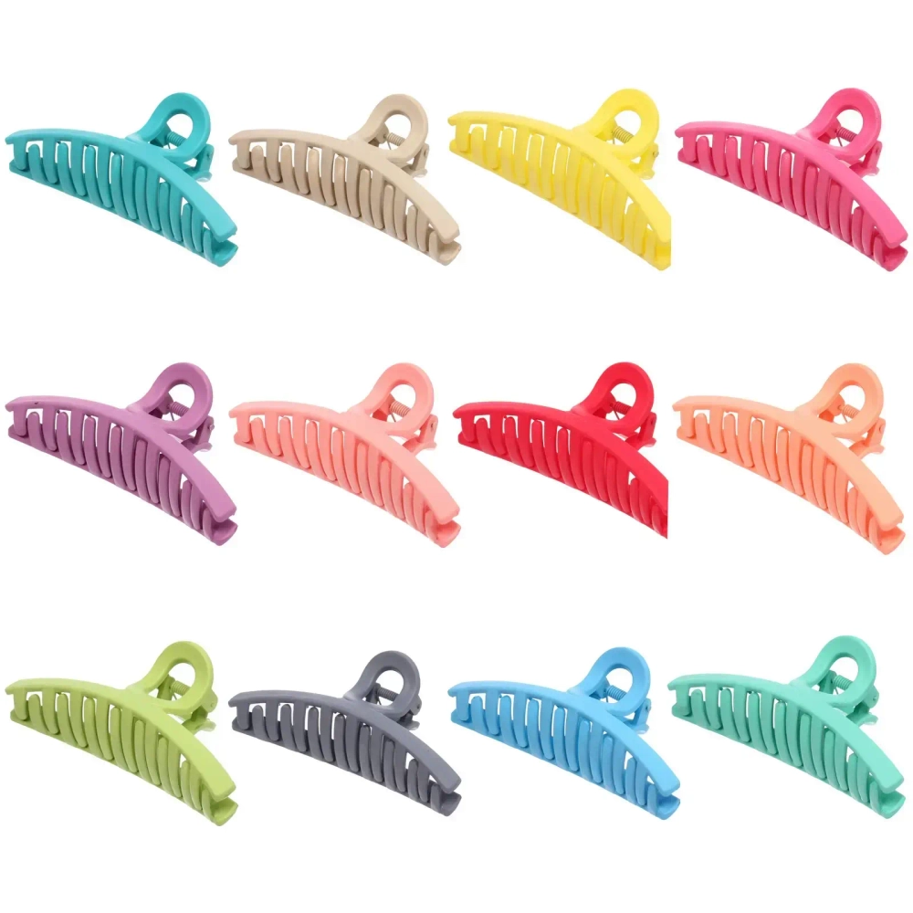 Заколка - краб для волос на блистере «NATANI», шесть цветов в ассортименте, 11см