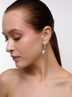Серьги "Pearl Seahorse Dori" Silver