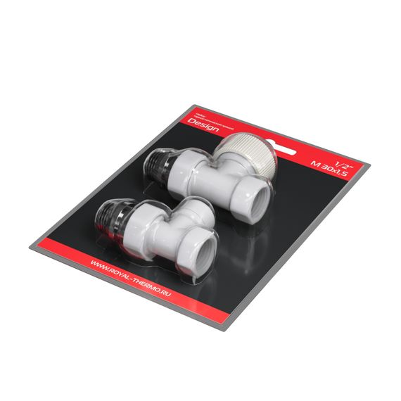 Набор термостатический прямой Royal Thermo Design 1/2quot;М30х1,5 (Белый) купить в Москве и Московской области по низкой цене с доставкой по России — (6) Набор термостатический прямой Royal Thermo Design 1/2quot;М30х1,5 (Белый) — (6)