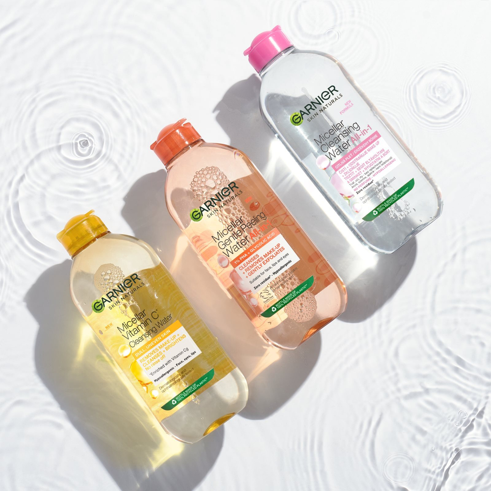 Garnier Skin Naturals Micellar Gentle Peeling - мицеллярная вода с эффектом пилинга /   400  ml  / GTIN 3600542522328