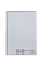 Папка для черчения А3, 7л, 160г/м2, Альт, с вертикальной рамкой