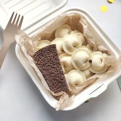 Фотография Шоколад «Ланч с пельмешками» / 140 гр купить в магазине Афлора