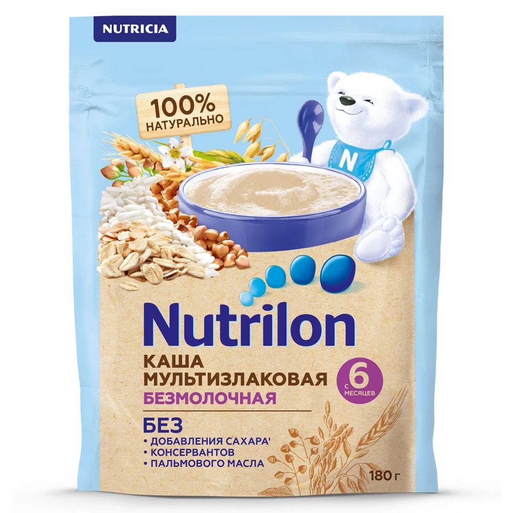 Каша Nutrilon безмолочная Мультизлаковая 180г