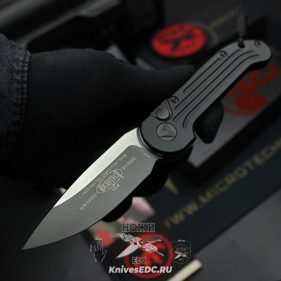 Автоматический нож Microtech LUDT 135-1T c клинком из стали M390, рукоять алюминий