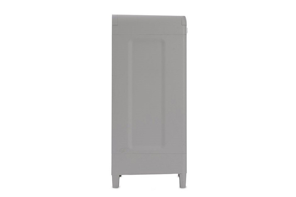 Уличная тумба TOOMAX 2х дверная глубокая WOODY'S XL (2 полки), светло-серый