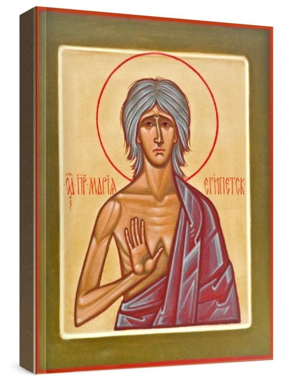 Мария Египетская (рукописная икона)